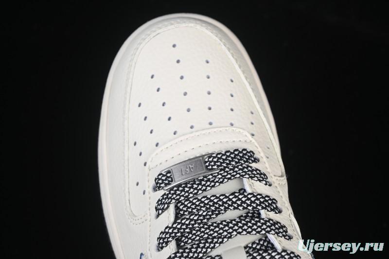 Nike Air Force 1 '07 Low Levi's Collaboration Light Blue Denim Four Swoosh Casual Sneakers - QW5606-261