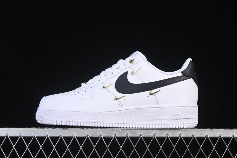 Nike Air Force 1'07 Low Four Hook Black White Casual Sneakers - ZH0316-113