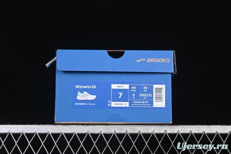 Brooks Glycerin 22 Cushioned Marathon Nitrogen Running Shoes - 1204341B110