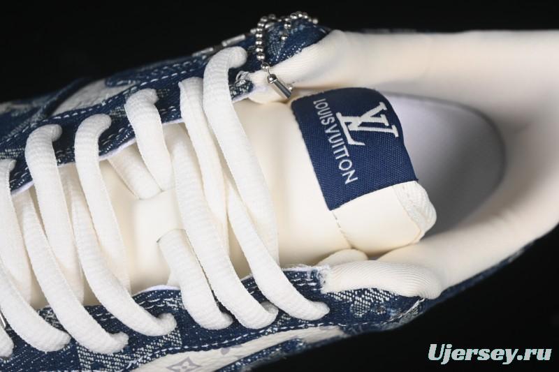 Nike Air Force 1 '07 Low LV Collaboration White Blue Casual Sneakers - YF9511-811