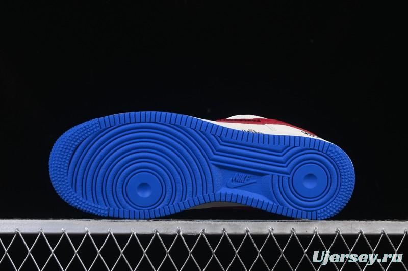 Nike Air Force 1 '07 Low NBA Collaboration Clippers Blue Red Casual Sneakers - QW5606-274