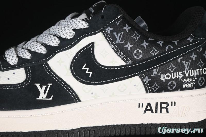 Nike Air Force 1 '07 Low LV Collaboration Stitched Label Print Casual Sneakers - CX5050-Y10