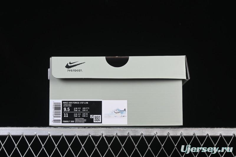 Nike Air Force 1'07 Low Hand-drawn Graffiti Electric Blue Tone Casual Sneakers - FB8917-300