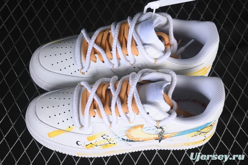 Nike Air Force 1 '07 Low Leo Hand-Painted Doodle Zodiac Series Low-Top Casual Sneakers - 723-822