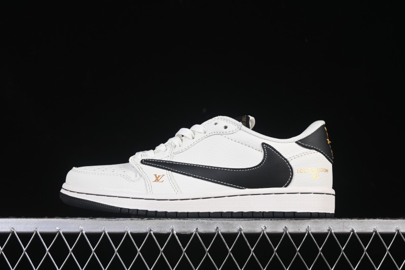Nike Travis Scott x Fragment Design x Air Jordan 1 Low OG SP AJ1 Low Top Casual Sneakers - JW1188-144