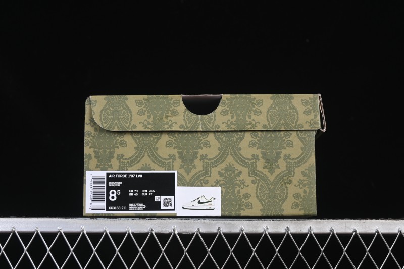 Nike Air Force 1'07 Low Gucci Collaboration Military Green Multi-Color Low-Top Casual Sneakers - XX3168-211