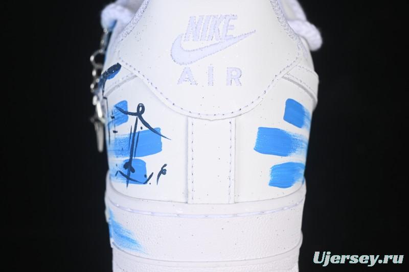 Nike Air Force 1 '07 Low Sagittarius Hand-Painted Doodle Zodiac Series Low-Top Casual Sneakers - 11231221