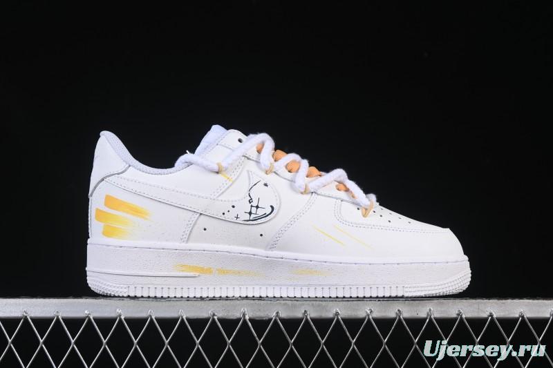 Nike Air Force 1 '07 Low Leo Hand-Painted Doodle Zodiac Series Low-Top Casual Sneakers - 723-822