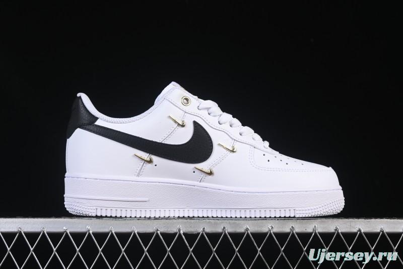 Nike Air Force 1'07 Low Four Hook Black White Casual Sneakers - ZH0316-113