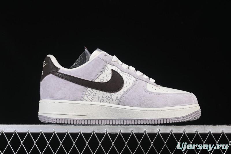 Nike Air Force 1 '07 Low Balenciaga Collaboration White Brown Casual Sneakers - YF9511-806