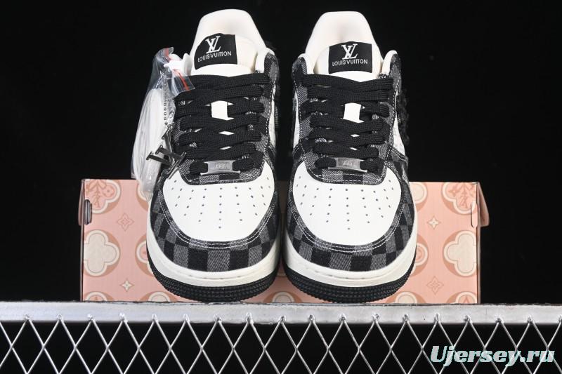 Nike Air Force 1 '07 Low LV Collaboration White Black Casual Sneakers - YF9511-817
