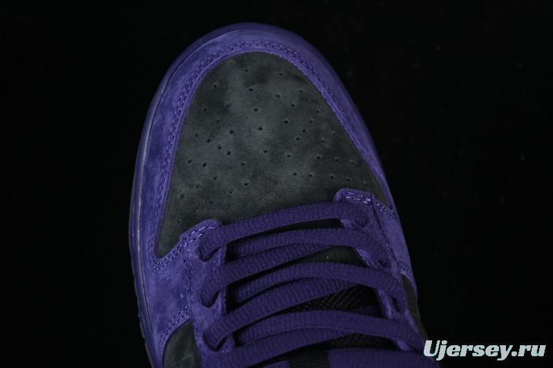 Nike Supreme Dunk SB Dunk Low Casual Skate Shoes Grey Purple - HQ8487-500