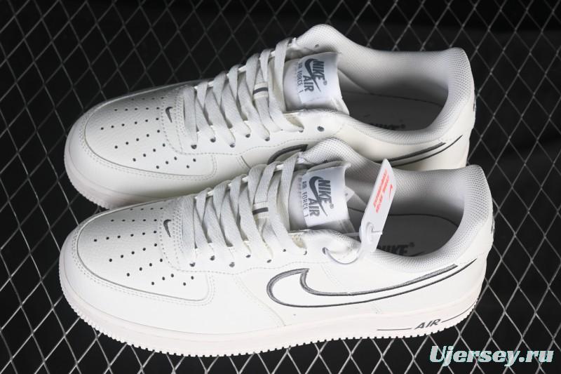 Nike Air Force 1 '07 Low Casual Sneakers with Full-Length Air Cushion - IB7677-101