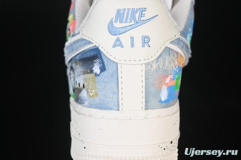 Nike Air Force 1 '07 Low Fantasy Cowboy Hand-Drawn Graffiti Casual Sneakers - CW1888-116