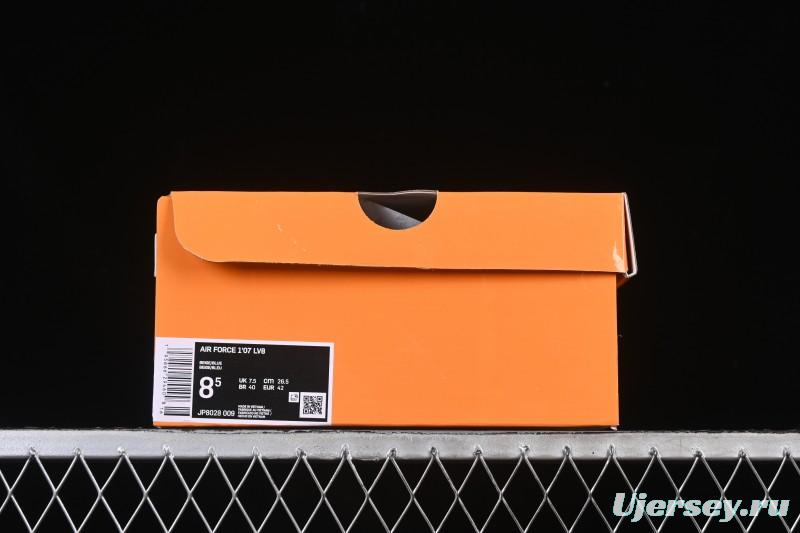 Nike Air Force 1 '07 Low LV Collaboration Navy Blue Cashew Flower Casual Sneakers - JP8028-009