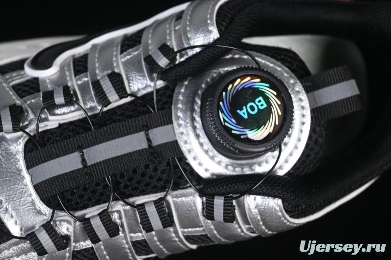 Nike P-6000 Retro Casual Sports Kids Shoes - Silver Red Black Swoosh