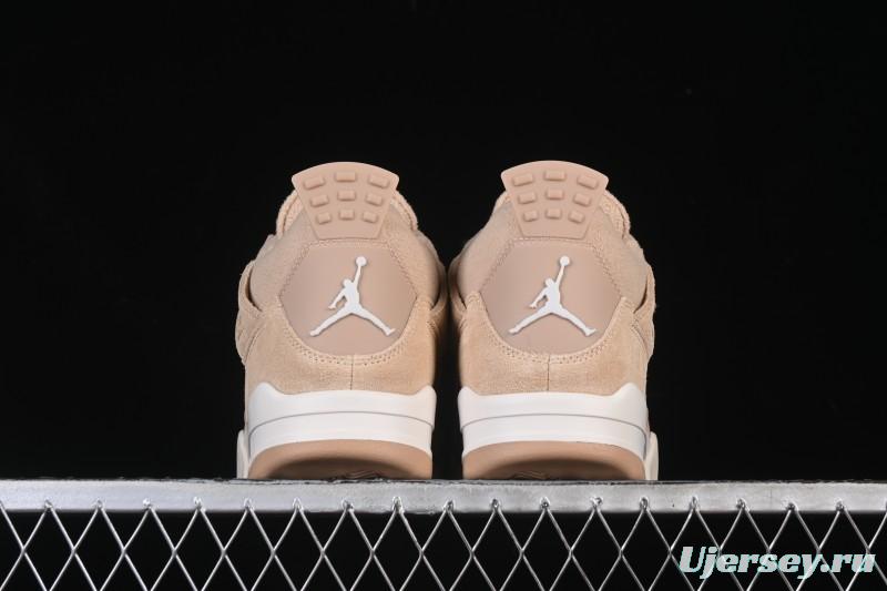 Nike Air Jordan 4 Retro Cozy Girl Warm Yellow Sneakers - HV0823-200