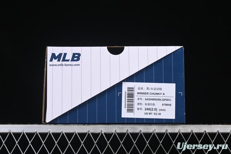 New York Yankees Chunky A Height-Increasing Thick Sole Casual Running Shoes - 3ASHW055N07WHS