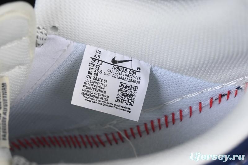 Nike Air Force 1 '07 Low LV Collaboration Navy Blue Cashew Flower Casual Sneakers - JP8028-009