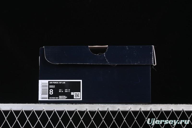 Nike Air Force 1 '07 Low Dior Collaboration White Blue Gray Hook Casual Sneakers - XD2588-603