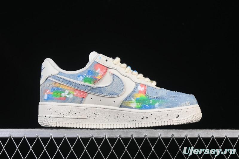 Nike Air Force 1 '07 Low Fantasy Cowboy Hand-Drawn Graffiti Casual Sneakers - CW1888-116