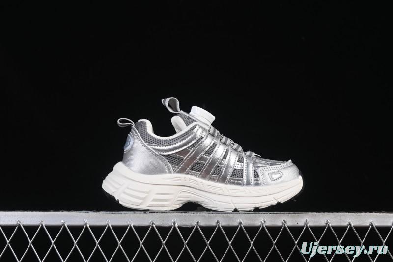 Nike P-6000 Retro Casual Sports Kids Shoes - Silver White Swoosh