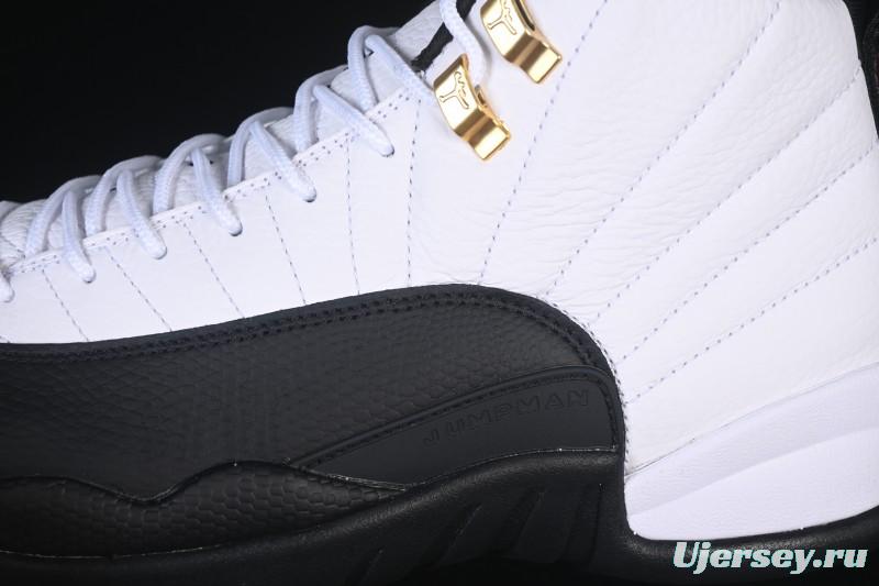 Nike Air Jordan 12 Retro Taxi Gold Buckle Basketball Shoes - CT8013-117