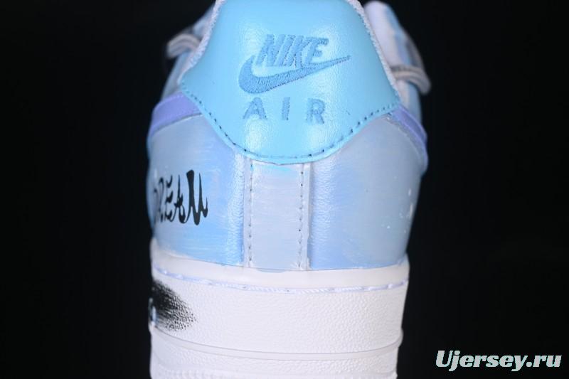 Nike Air Force 1'07 Low Chasing Dream Hand-Painted Graffiti Casual Sneakers - CW2288-101