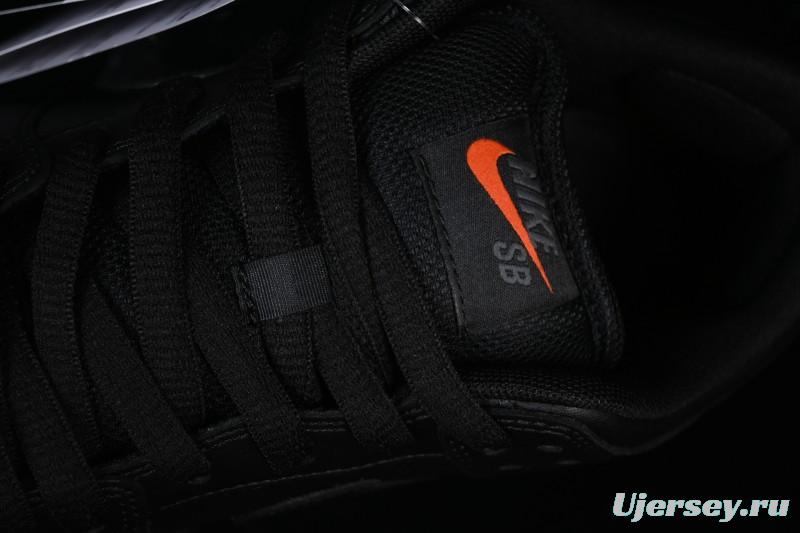 Nike SB Dunk Low Pro ISO Triple Black Skate Shoes - FJ1674-001