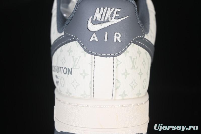 Nike Air Force 1 '07 Low LV Collaboration Beige Black Woven Label Casual Sneakers - CX5050-Y08