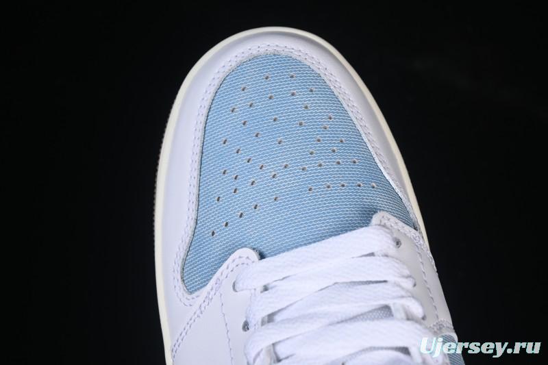 Nike Air Jordan 1 Low Denim Worn Blue Retro Basketball Shoes - HQ2004-400