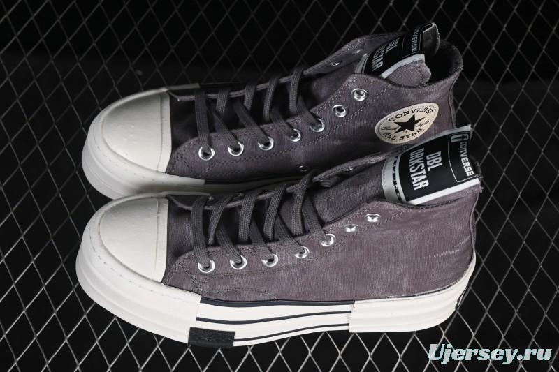 Rick Owens Drkshdw Converse Chuck 70 High Top Platform Canvas Sneakers - A06755C