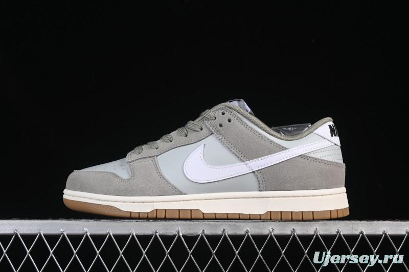 Nike SB Dunk Low Grey White Low-Top Casual Skate Shoes - IB6399-002