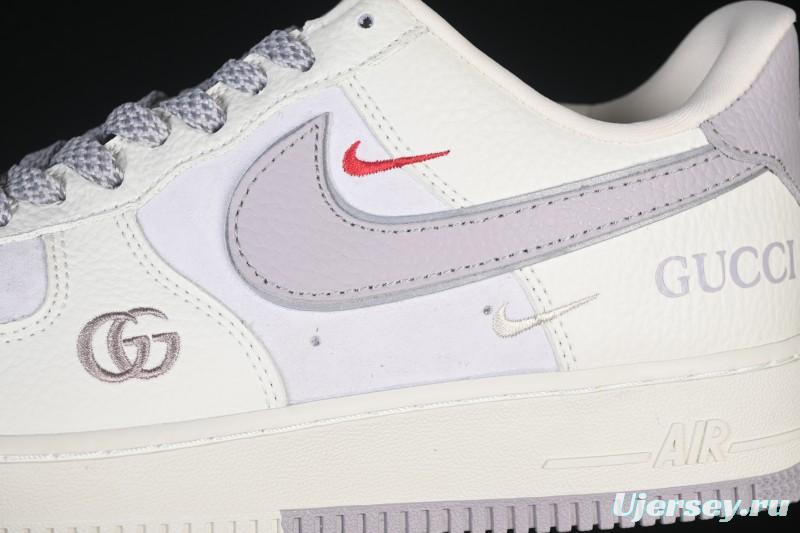 Nike Air Force 1'07 Low Gucci Collaboration White Light Brown Low-Top Casual Sneakers - YF9511-807