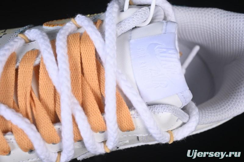 Nike Air Force 1 '07 Low Leo Hand-Painted Doodle Zodiac Series Low-Top Casual Sneakers - 723-822