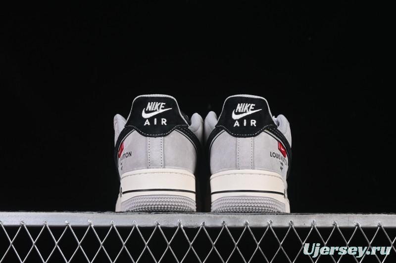 Nike Air Force 1 '07 Low LV Collaboration Pig Eight Rice Gray Black Casual Sneakers - MZ9588-810