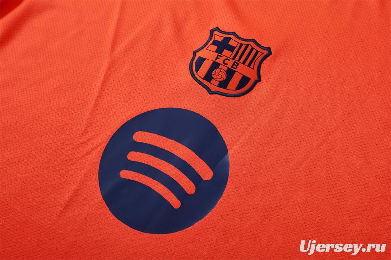 25/26 Barcelona Orange T90 Short Sleeve Jersey+Shorts