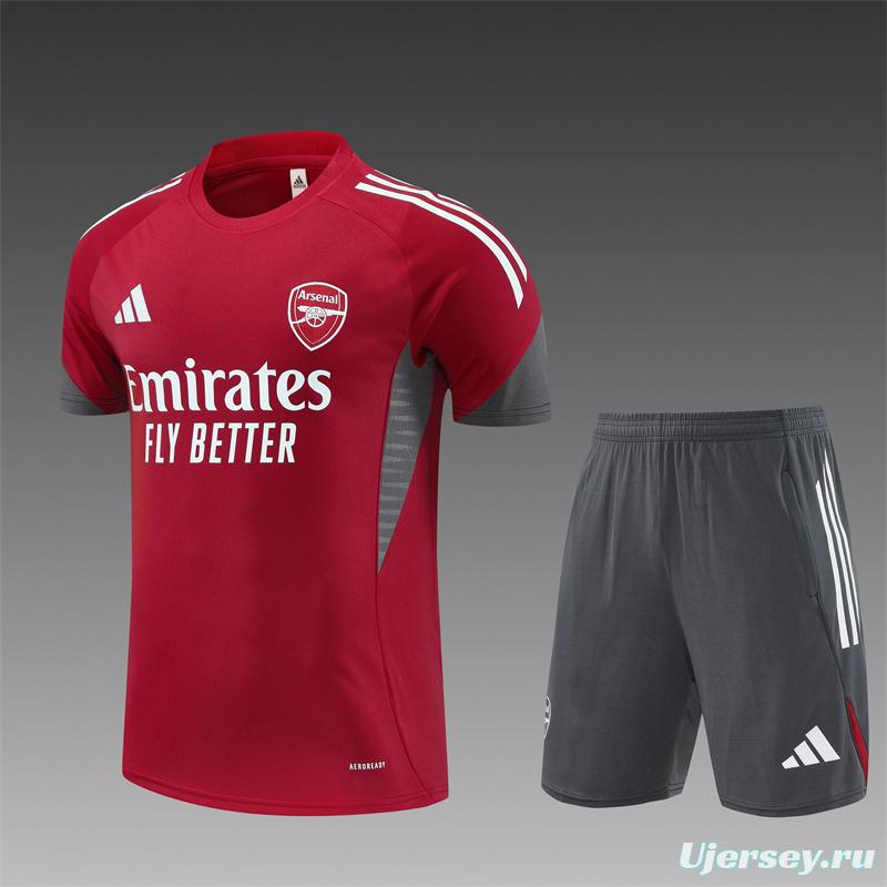 25/26 Arsenal Red Short Sleeve with XS  Short Sleeve Jersey+Shorts