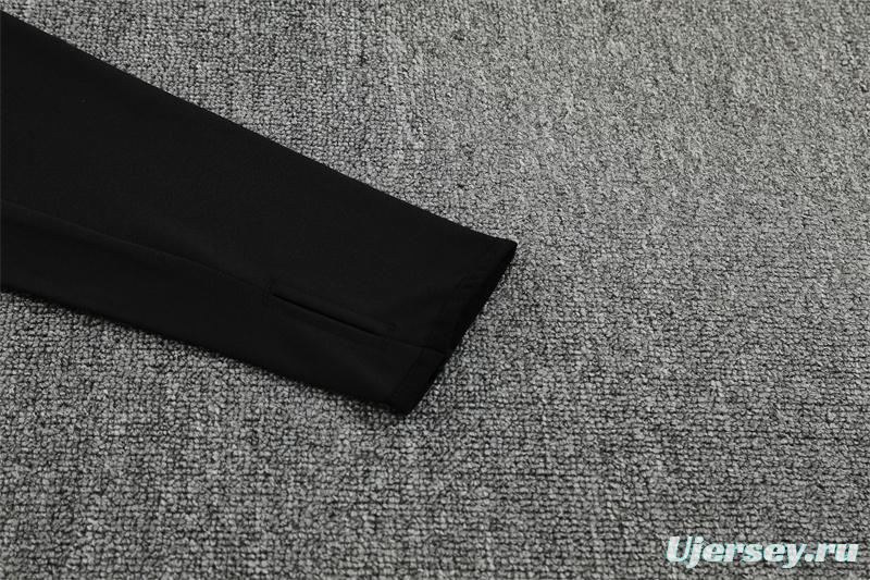 Player Version 25/26 Liverpool Green AD on Both Sleeves Half Zipper Jacket+Long Pants