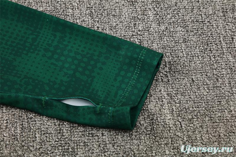 25/26 AC Milan Green Camouflage Half Zipper Jacket+Long Pants