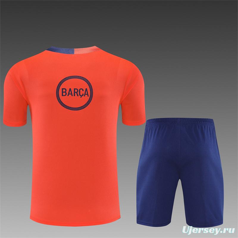 25/26 Barcelona Orange T90 Short Sleeve Jersey+Shorts