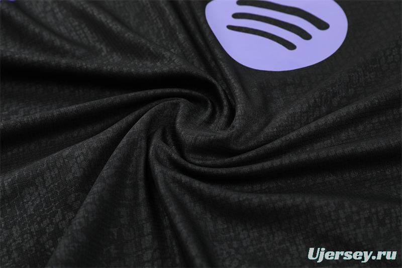 25/26 Barcelona Black Joint Edition with XS Short Sleeve+Soccer Shorts