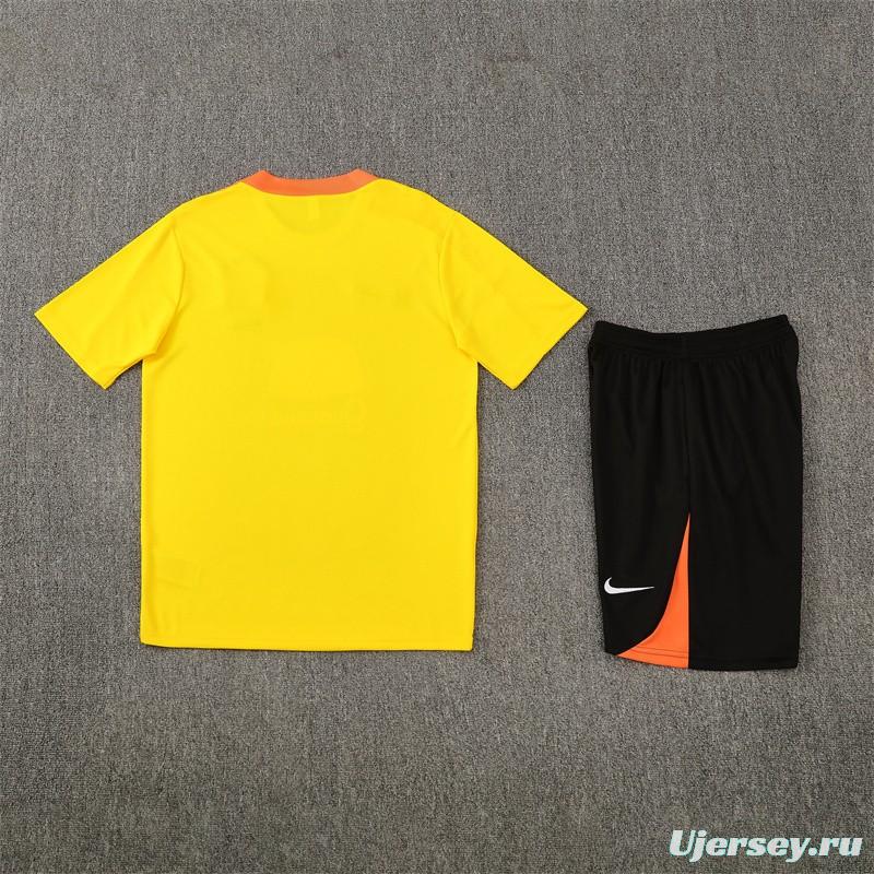 25/26 Brazil Yellow with XS Short Sleeve+Soccer Shorts