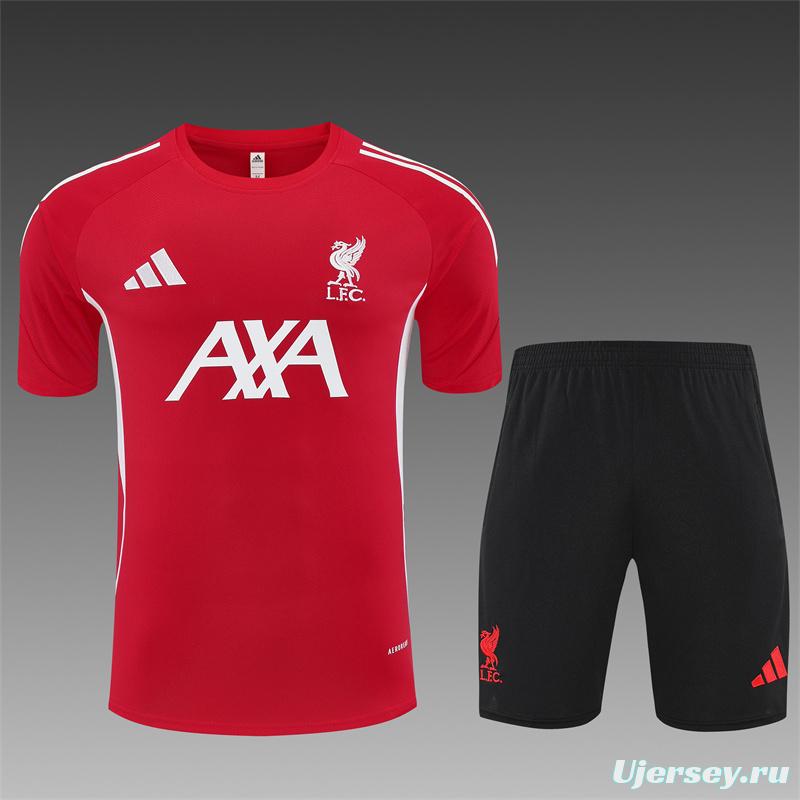 25/26 Liverpool Red  Short Sleeve Jersey+Shorts