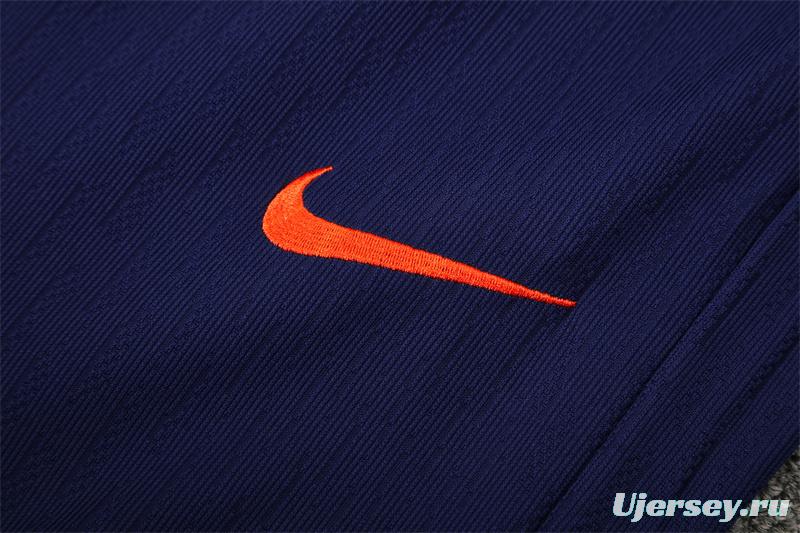 Player Version 25/26 Barcelona Orange T90 Half Zipper Jacket+Long Pants