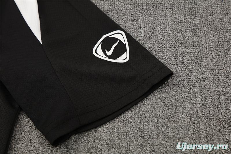 25/26 PSG Black T90 with XS Short Sleeve+Soccer Shorts