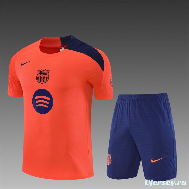 25/26 Barcelona Orange T90 Short Sleeve Jersey+Shorts