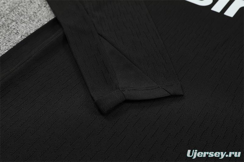 Player Version 25/26 Chelsea Black T90 Half Zipper Jacket+Long Pants