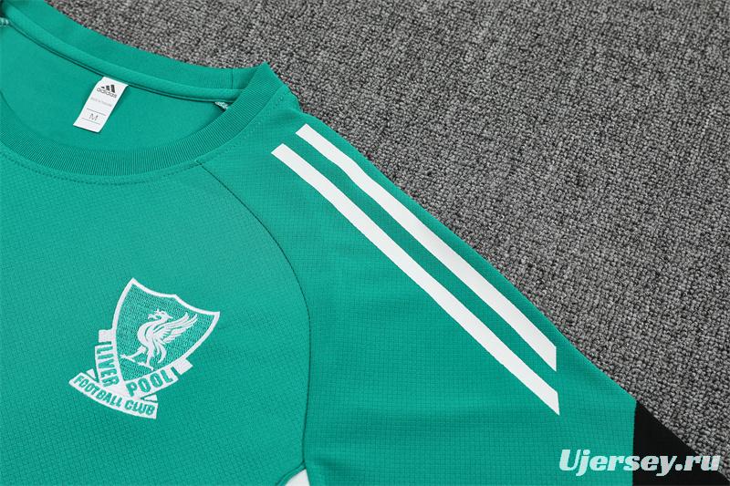 25/26 Liverpool Green Short Sleeve with XS Short Sleeve Jersey+Shorts