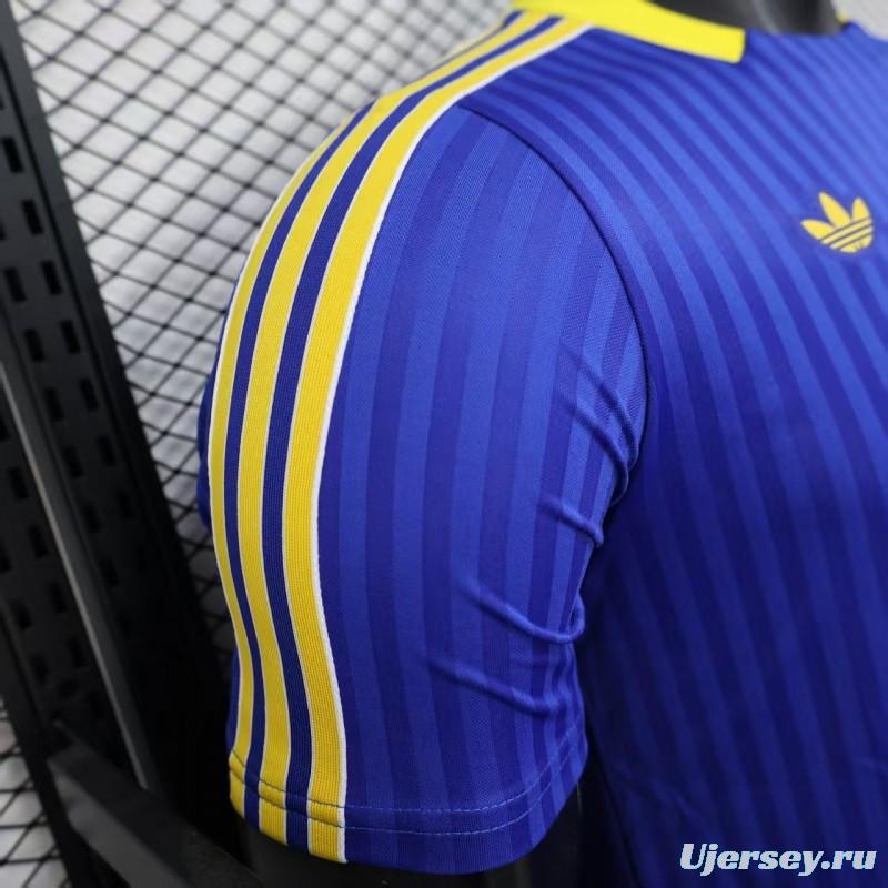 Player Version 25/26 Adidas Boca Juniors Terrace Icons Jersey
